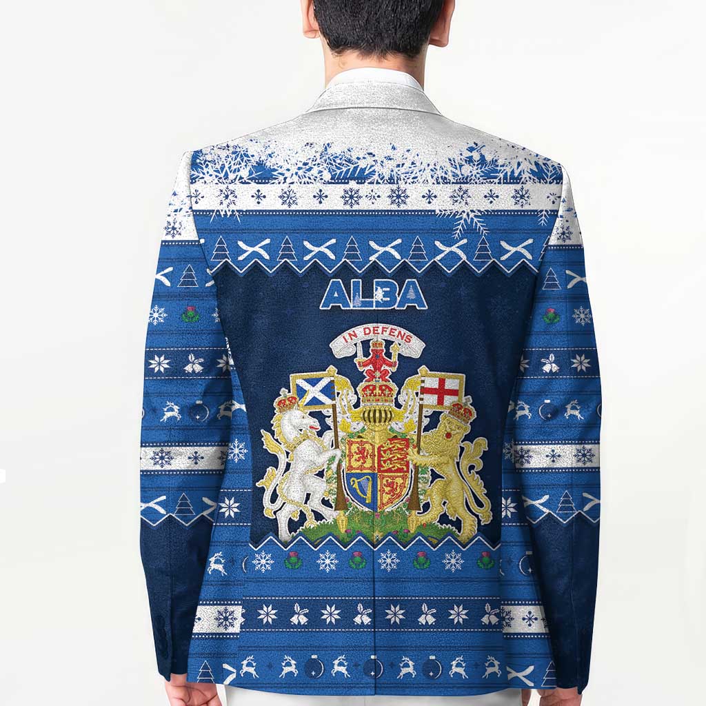 Scotland Christmas Blazer Scottish Santa Claus - Wonder Print Shop