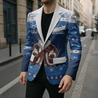 Scotland Christmas Blazer Scottish Santa Claus - Wonder Print Shop