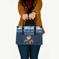 Scotland Christmas Leather Bag Scottish Santa Claus - Wonder Print Shop