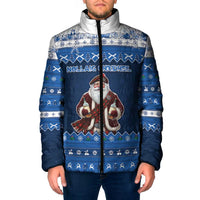 Scotland Christmas Padded Jacket Scottish Santa Claus - Wonder Print Shop