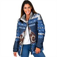 Scotland Christmas Padded Jacket Scottish Santa Claus - Wonder Print Shop