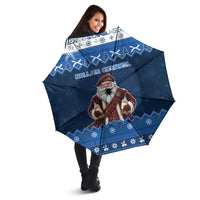 Scotland Christmas Umbrella Scottish Santa Claus - Wonder Print Shop
