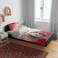 Poland Christmas Bedding Set Dziadek Mroz With Wreath - Wonder Print Shop