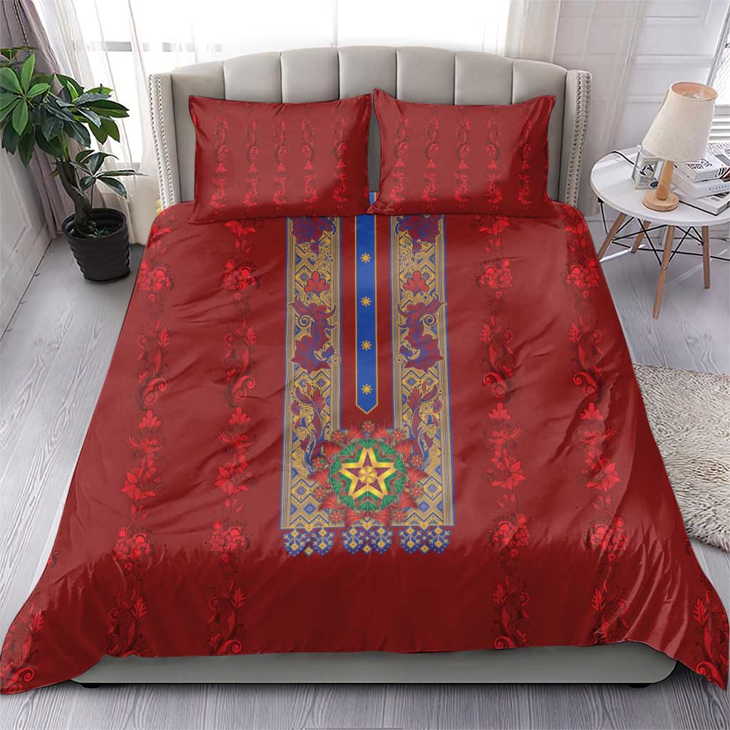 Philippines Christmas Bedding Set Parol Xmas Barong Style - Wonder Print Shop