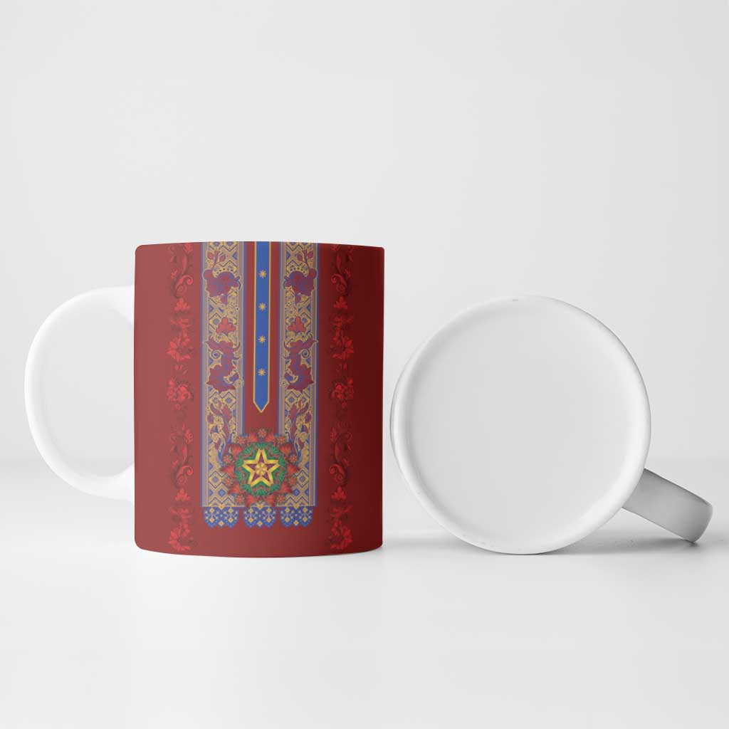 Philippines Christmas Ceramic Mug Parol Xmas Barong Style - Wonder Print Shop