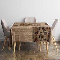 Native American Tablecloth Retro Map Stitching Effect