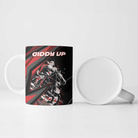 Custom Horse Racing Ceramic Mug Giddy Up