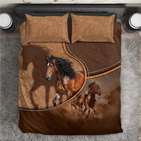 Horse Racing Bedding Set Royal Race Leather Effect