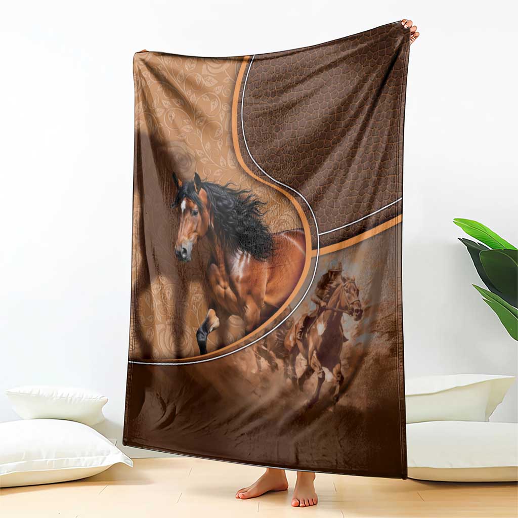 Horse Racing Blanket Royal Race Leather Effect