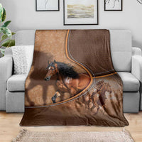 Horse Racing Blanket Royal Race Leather Effect