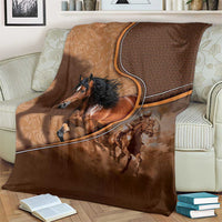 Horse Racing Blanket Royal Race Leather Effect