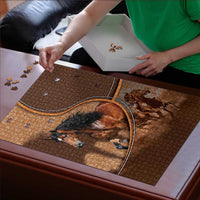Horse Racing Puzzle Royal Race Leather Effect