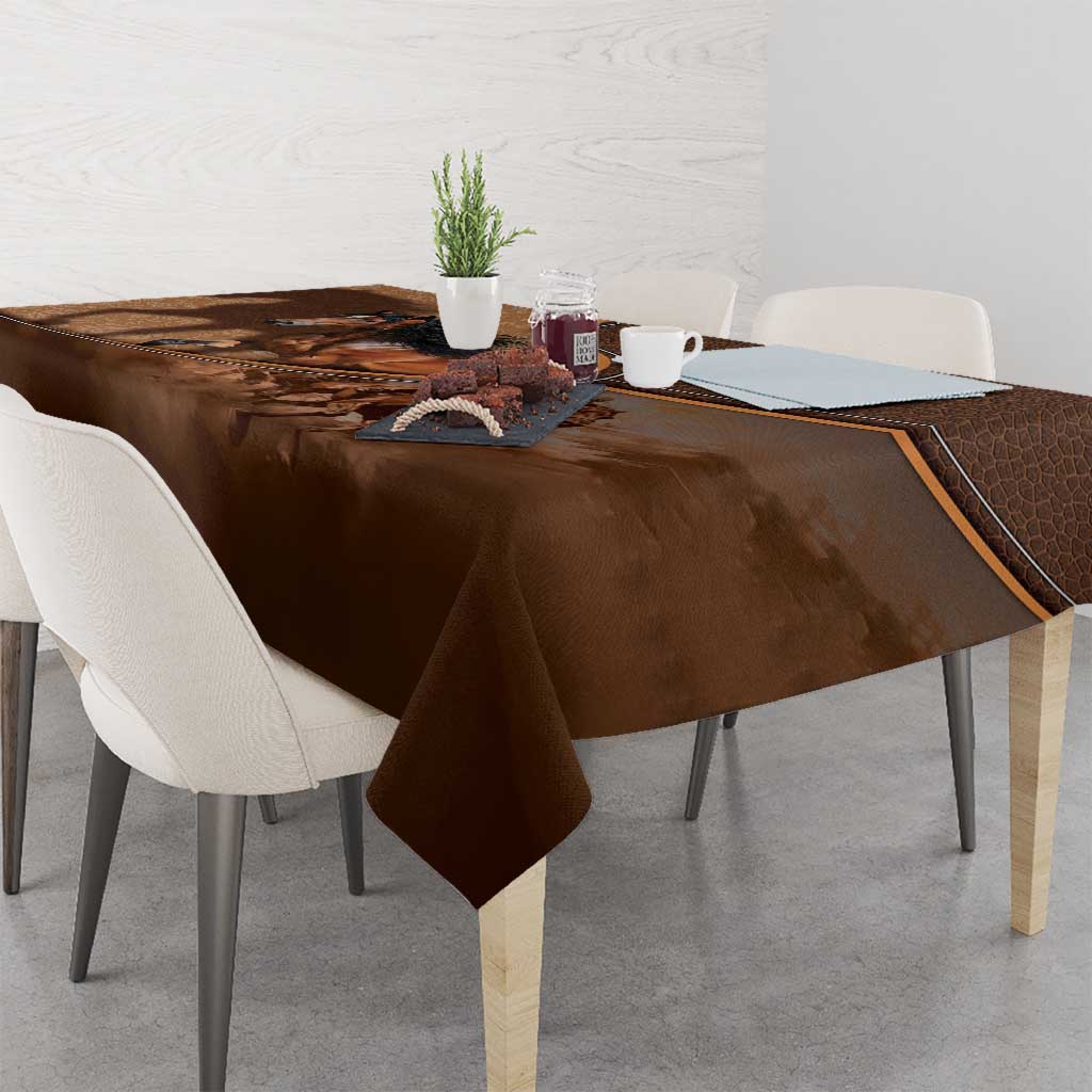 Horse Racing Tablecloth Royal Race Leather Effect
