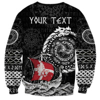 Personalized Viking Denmark Sweatshirt Danish Viking Ship