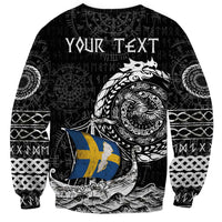 Personalized Viking Sweden Sweatshirt Swedish Viking Ship