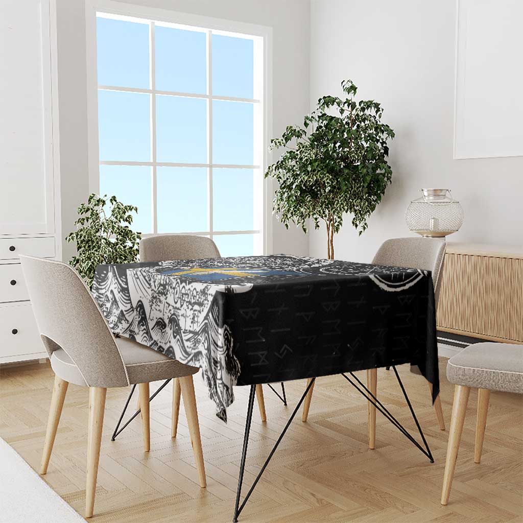 Viking Sweden Tablecloth Swedish Viking Ship
