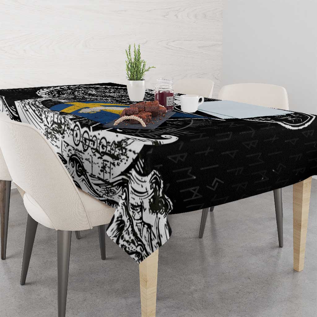 Viking Sweden Tablecloth Swedish Viking Ship