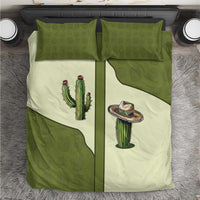 Cowboy Bedding Set Cactus Retro Western Yoke - Wonder Print Shop