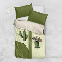 Cowboy Bedding Set Cactus Retro Western Yoke - Wonder Print Shop
