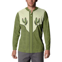 Cowboy Button Sweatshirt Cactus Retro Western Yoke - Wonder Print Shop