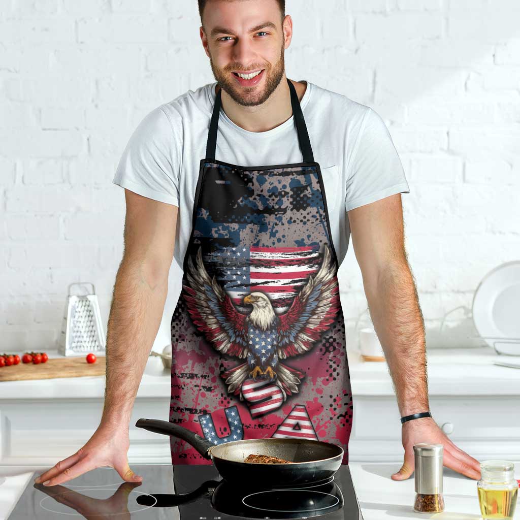 Patriotic Rebel American Apron Grunge USA Eagle Flag - Wonder Print Shop