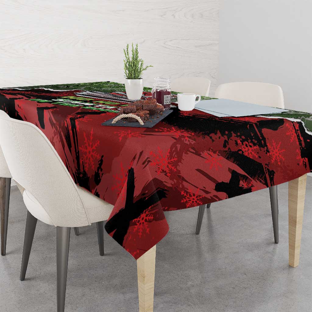 Hip Hop Christmas Tablecloth DJ Santa Ho Ho Flow - Wonder Print Shop
