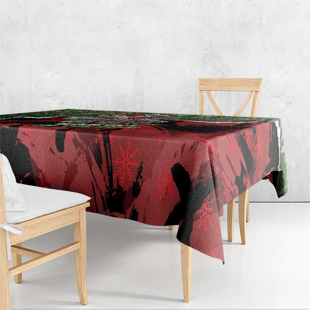 Hip Hop Christmas Tablecloth DJ Santa Ho Ho Flow - Wonder Print Shop