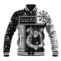 Vikings Christmas Baseball Jacket Fa La La La Valhalla La - Wonder Print Shop