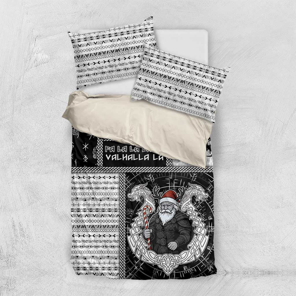 Vikings Christmas Bedding Set Fa La La La Valhalla La - Wonder Print Shop