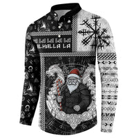 Vikings Christmas Button Sweatshirt Fa La La La Valhalla La - Wonder Print Shop