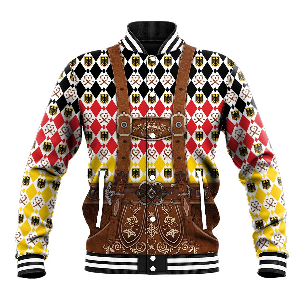Germany Christmas Baseball Jacket Lederhosen Xmas Style - Wonder Print Shop