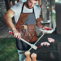 Bull Riding Apron Western Cowboy Denim And Leather Effect