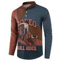 Bull Riding Button Sweatshirt Western Cowboy Denim And Leather Effect