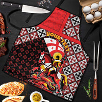 Personalized Georgia Apron Saint George Dragon Slayer Folk Pattern