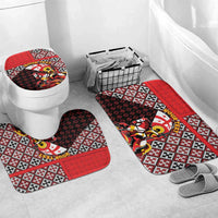 Personalized Georgia Bathroom Set Saint George Dragon Slayer Folk Pattern