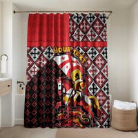 Personalized Georgia Bathroom Set Saint George Dragon Slayer Folk Pattern