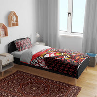 Personalized Georgia Bedding Set Saint George Dragon Slayer Folk Pattern