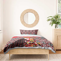 Personalized Georgia Bedding Set Saint George Dragon Slayer Folk Pattern