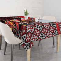 Personalized Georgia Tablecloth Saint George Dragon Slayer Folk Pattern