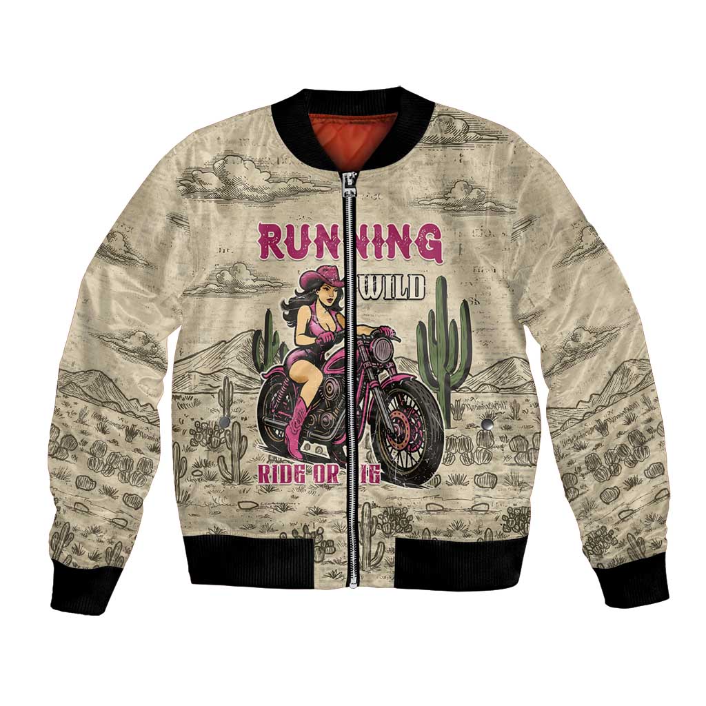 Cowgirl Bomber Jacket Running Wild Ride Or Die