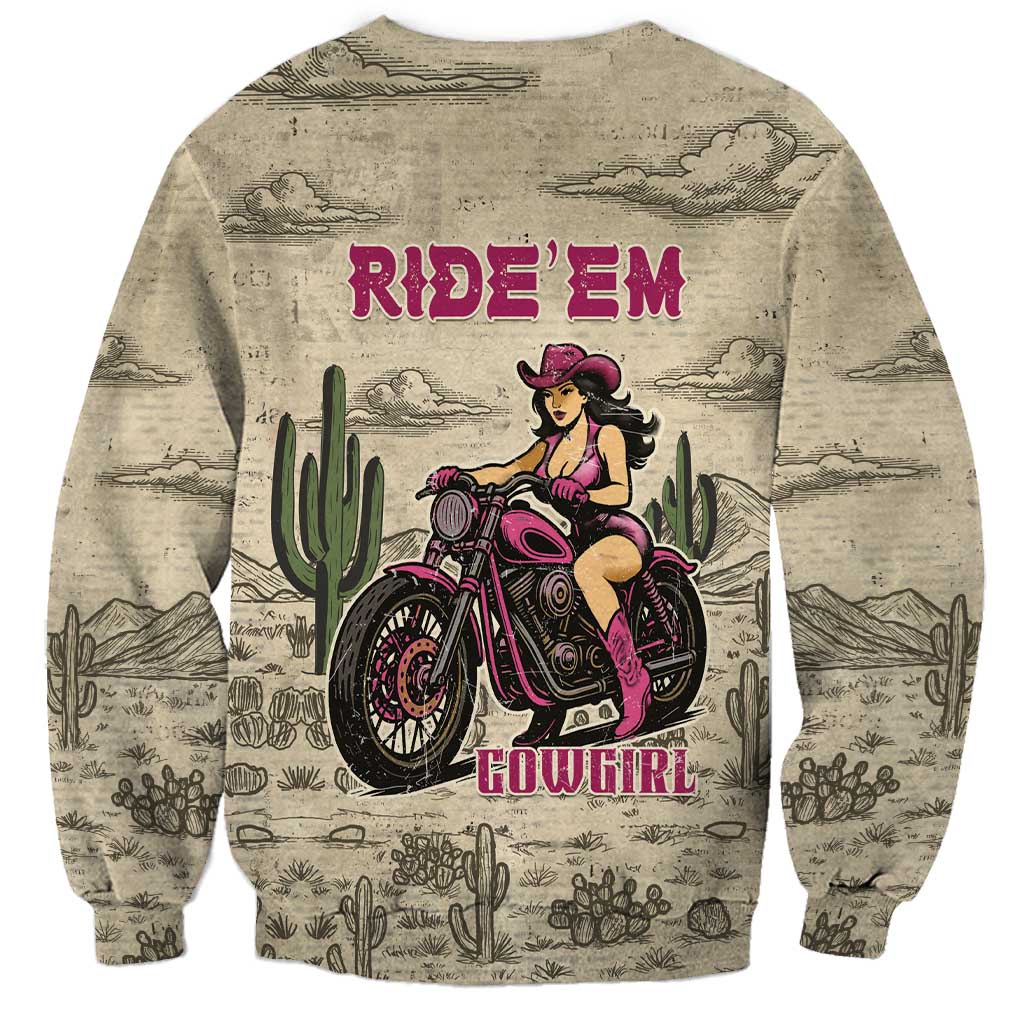 Cowgirl Sweatshirt Running Wild Ride Or Die