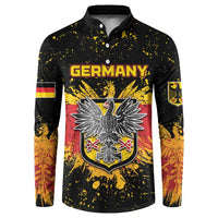 Personalized Germany Button Sweatshirt Bundeswappen Art Symbol - Wonder Print Shop