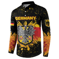 Personalized Germany Button Sweatshirt Bundeswappen Art Symbol - Wonder Print Shop