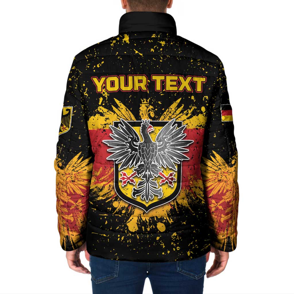 Personalized Germany Padded Jacket Bundeswappen Art Symbol - Wonder Print Shop