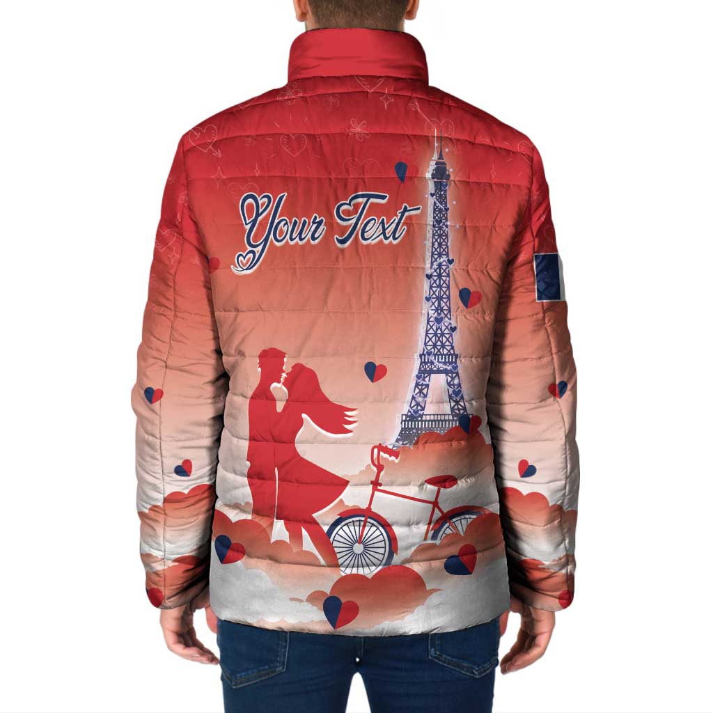 Personalized France Padded Jacket Eiffel For Her - Wonder Print Shop