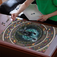 3D Illusion Kelpie Halloween Puzzle Celtic Water Horse Stone Well