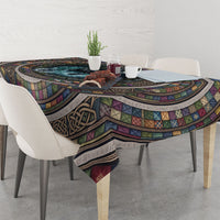 3D Illusion Kelpie Halloween Tablecloth Celtic Water Horse Stone Well