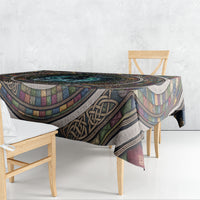 3D Illusion Kelpie Halloween Tablecloth Celtic Water Horse Stone Well