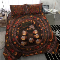 3D Illusion Boo Halloween Bedding Set Cute Ghost School Magic Classroom