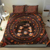 3D Illusion Boo Halloween Bedding Set Cute Ghost School Magic Classroom
